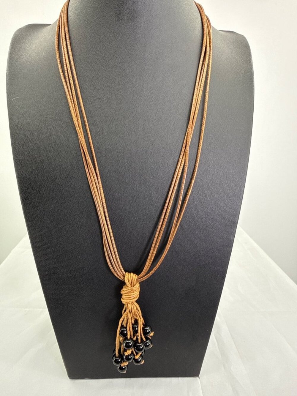 Paparazzi Tassel Trek Urban Collection Statement Necklace Black & Brown